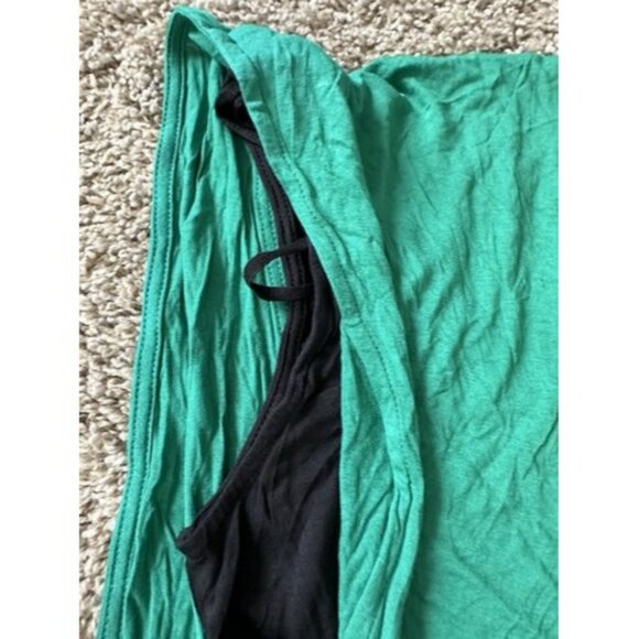 Bench Green Black Crowl Neck Work Out Tank Sleeveless Size Small Pull Over - Picture 4 of 13